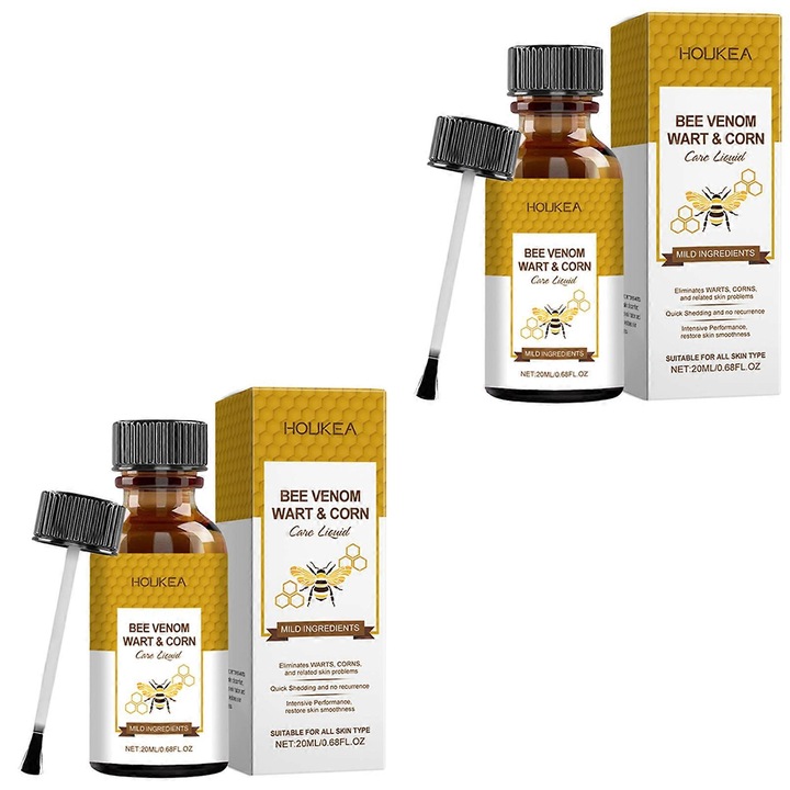 2 db szemölcs eltávolító krém méhméreggel, 20ml, 2.4x2.4x7.3cm