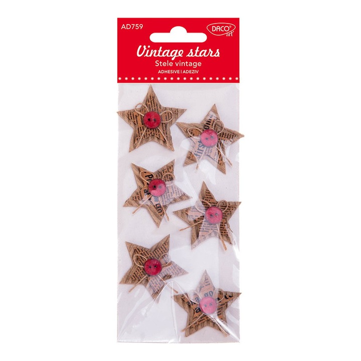 Stele vintage DACO AD759 set 6 bucati 4.5cm