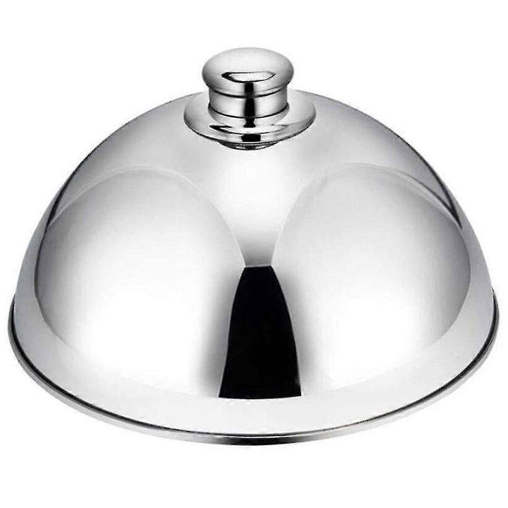Capac vase pentru gatit, 10 inch, inox, argintiu, set