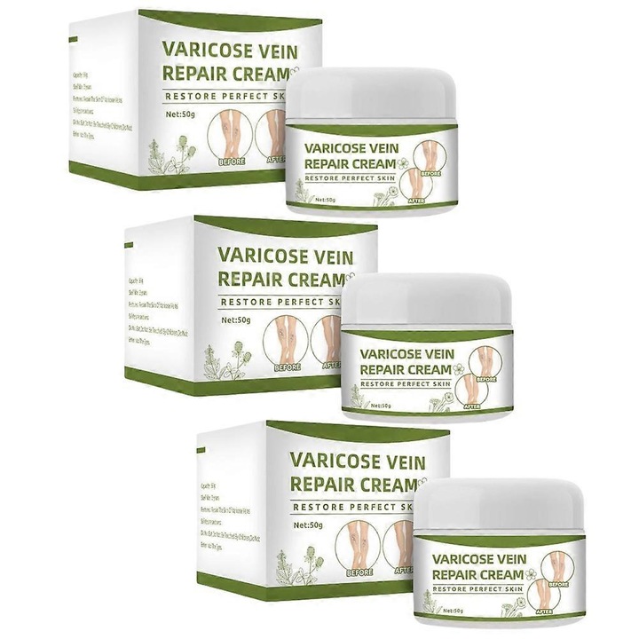 Vénajavító krém, 50g, 3 darab, javítja a vérkeringést