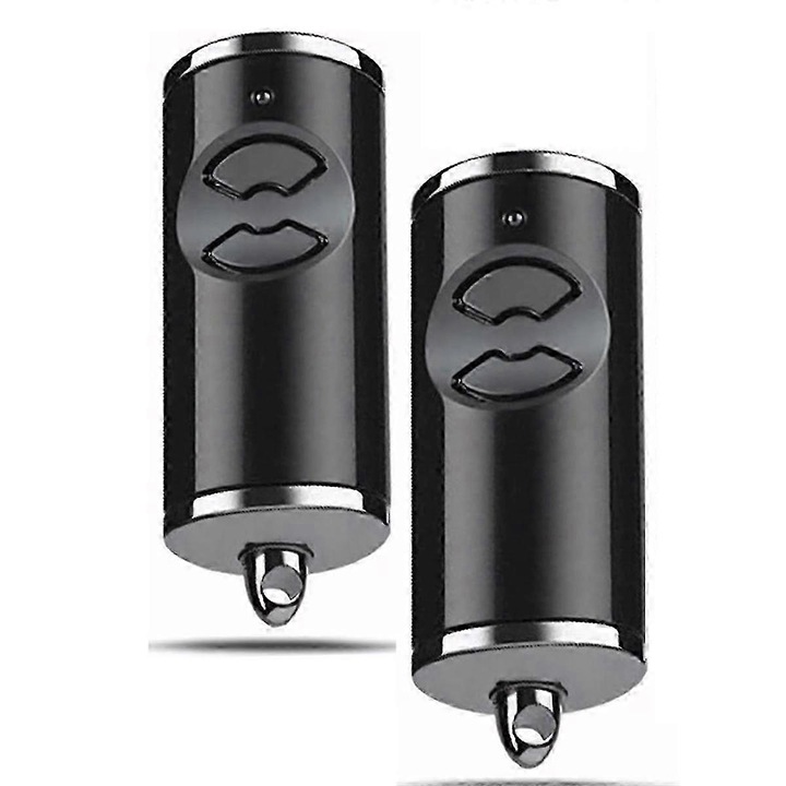 Set 2 telecomenzi pentru deschidere usi garaj 868 MHz, compatibile cu SupraMatic si ProMatic, culoare neagra