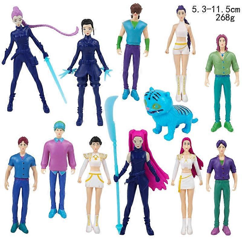 Figurina K-Pop Demon Hunters Rumi Mira Zoey, set 12pcs, tema