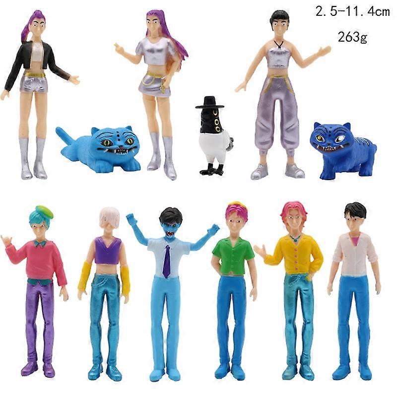 Figurina K-Pop Demon Hunters Rumi Mira Zoey, set 12pcs, tema