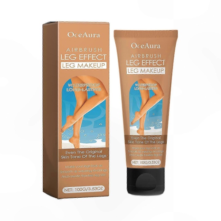 Vízálló testsmink lábakra, visszérfedő, búzaszín, OCEAURA