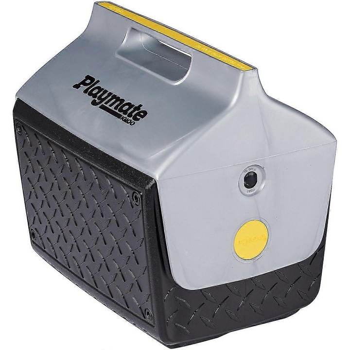 Охладител IGLOO Playmate The Boss 14 qt, здрав дизайн, капацитет 13 литра, черен/сребрист