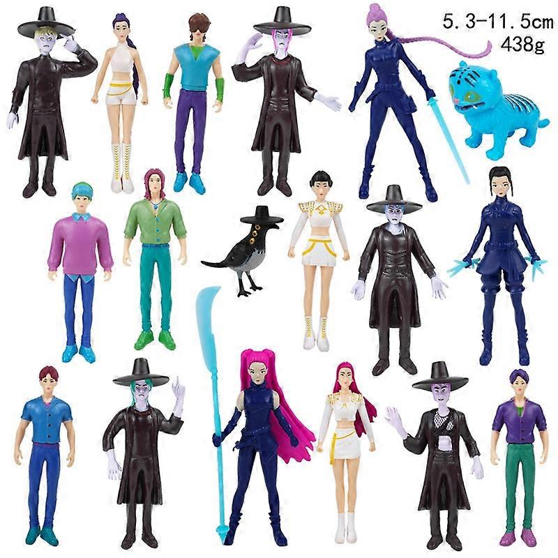 Figurina K-Pop Demon Hunters Rumi Mira Zoey, set 10 bucati, tema