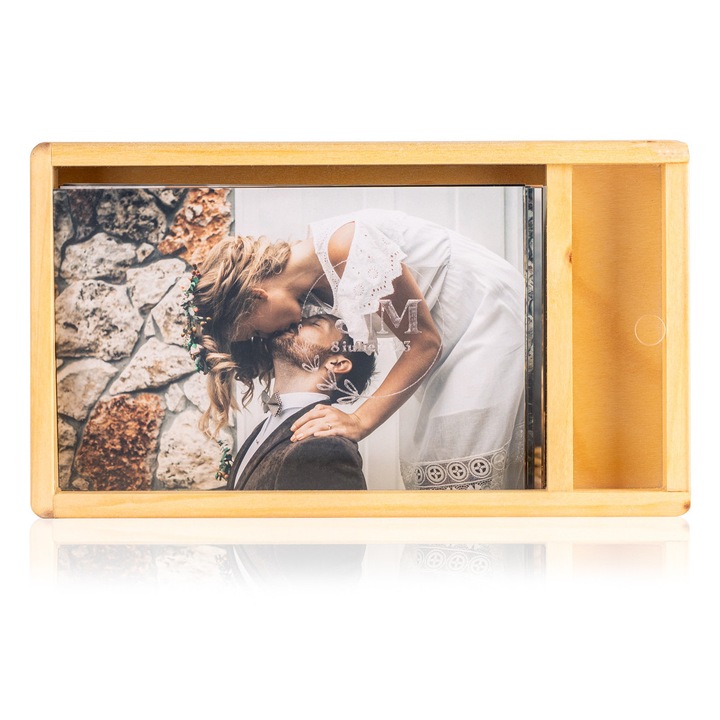 Cutie Fotografii + stick cu capac plexic