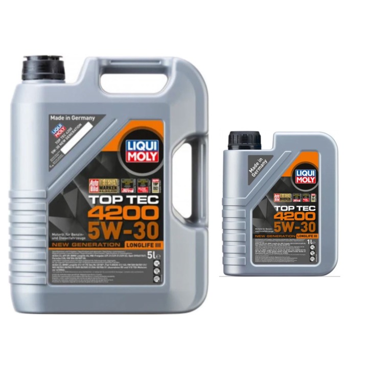 Pachet 6 litri ulei de motor sintetic Liqui Moly Top Tec 4200 5W30