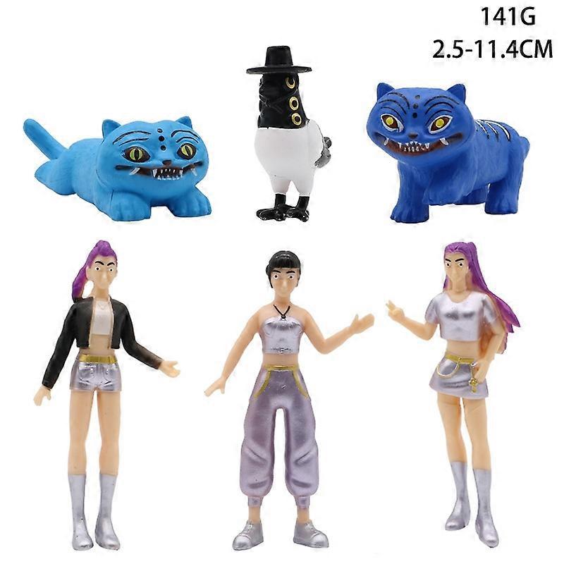 Figurina K-Pop Demon Hunters Rumi Mira Zoey, set 6pcs, tema