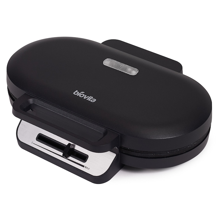 Aparat pentru Vafe / Gofre, Biovita YUMMY-DUO, 1200W, Placi Ceramice, 2 Vafe
