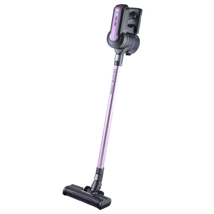 Aspirator vertical cu acumulator, Daewoo, capacitate colectare 0.6 l, Putere 300 W, 29.6 V DC