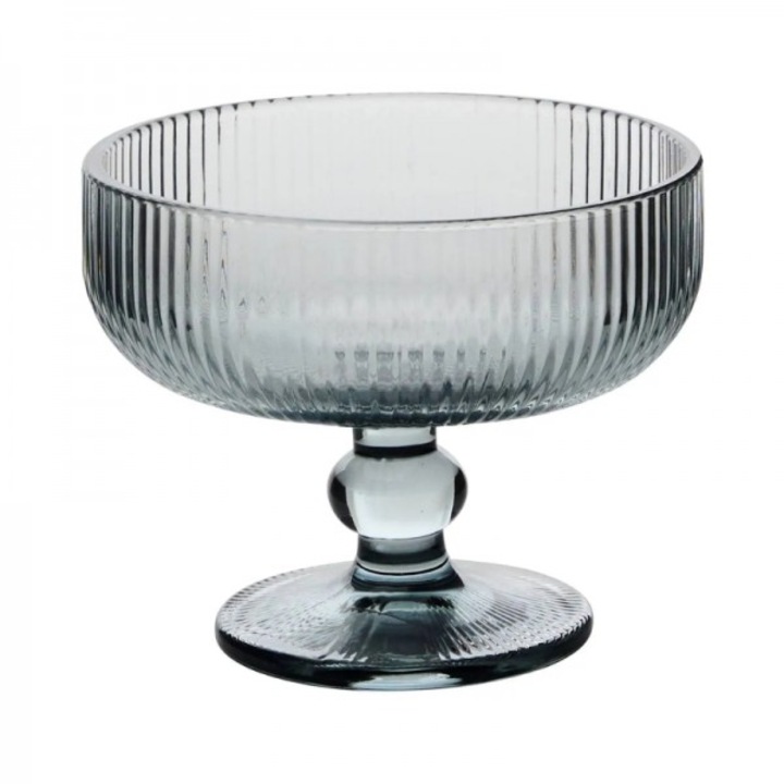 Комплект от 12 чаши за сладолед и десерт, Ema Grey, 340 мл