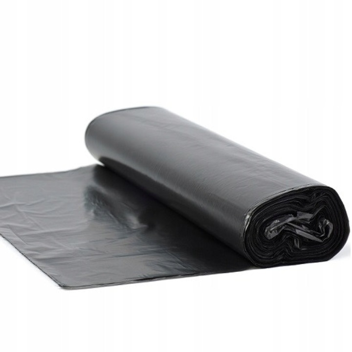 Set 10x Sac Pentru Gunoi, Neopak, 120L, Mai Groase Si Rezistente, Nu Se Rup Usor, Ideale Pentru Casa, Firma Si Santier, Din Folie Puternica, Practice Si Durabile, Cu Rola Perforata, Grosime 40 Microni, Negru