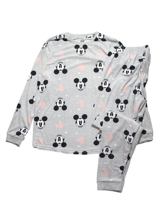 Pijamale din velur pentru femei, plus size Minnie Mouse Gri 3XL INTL