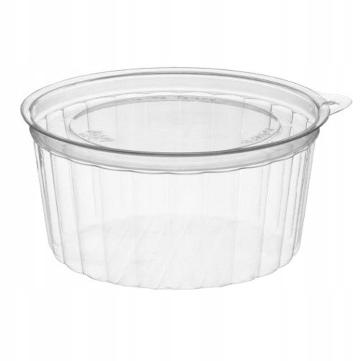 Set 50x Capace Pentru Recipiente, Neopak, Rotunde Si Transparente, Rezistente La Temperaturi De La -20°C Pana La +70°C, Ideale Pentru Transport Si Depozitare Alimente, Fi 100 mm, Transparent