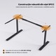 Birou reglabil ergonomic, in picioare, 73-118 cm, negru, 160x120x76 cm