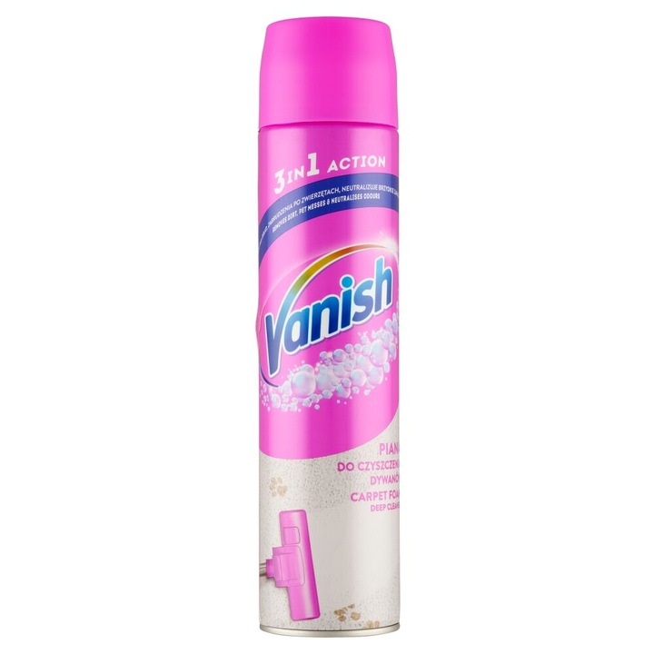 Vanish Spuma pentru curatarea covoarelor si tapiteriei 600ml
