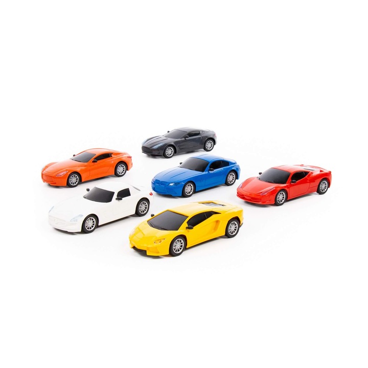 Masinuta inercionala Wader, colectia Spectrum, design realist, set multicolor, dimensiuni variate