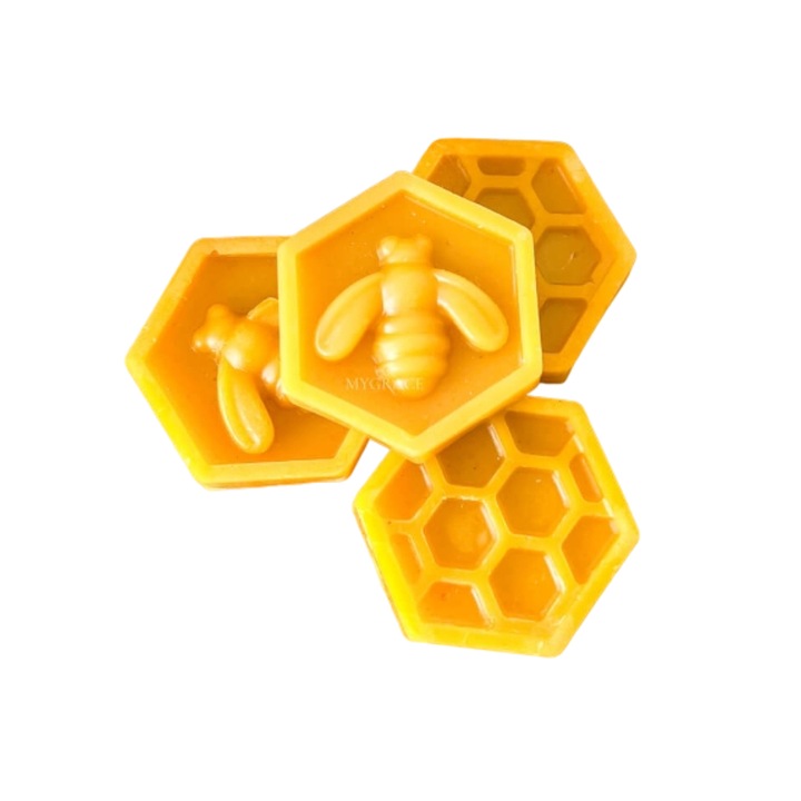 Восък за пречистване на въздух, MYGRACE, 100% чист пчелен восък, местен производител, модел пчелна пита, 35гр