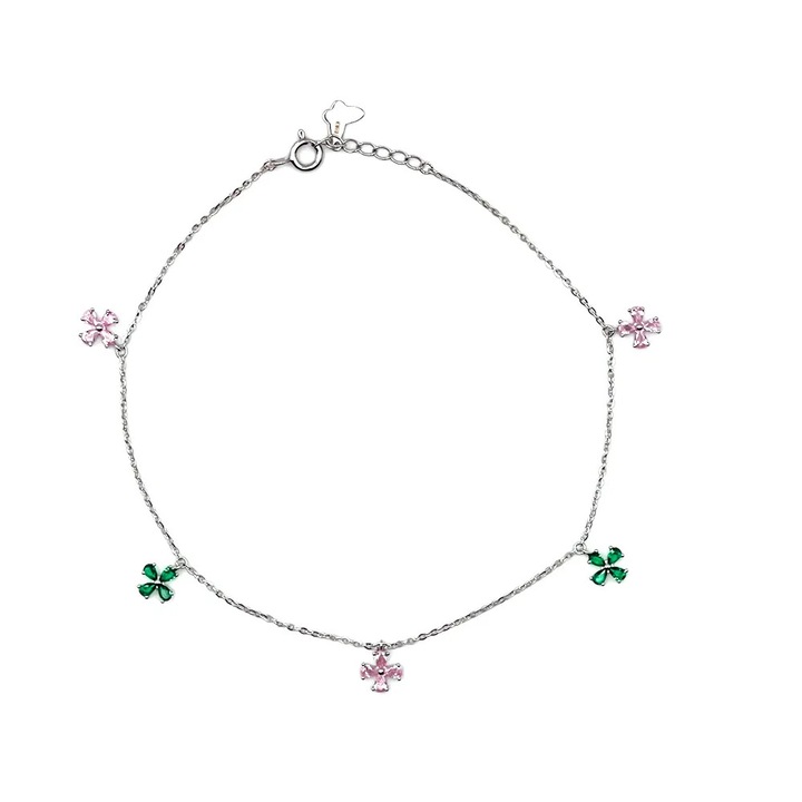 Bratara Pentru Glezna AN000297, Argint 925 rodiat, lungime 25cm