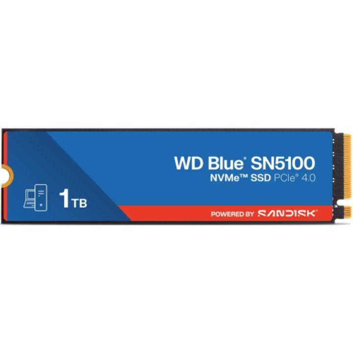 SSD Western Digital Blue SN5100, 1TB, PCIe Gen 4.0 x4, M.2 NVMe