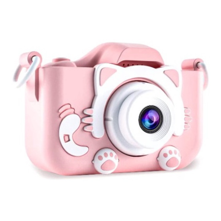 Детски фотоапарат, функция снимки/видео, Розов