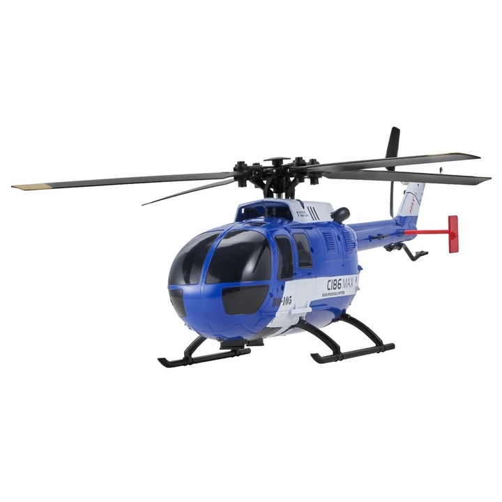 Elicopter cu telecomandă OMS C186MAX, 4 canale, albastru, 300x255x95mm