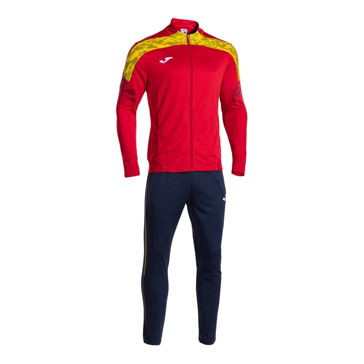 Trening Joma Championship VIII Rosu-Bleumarin, 128 CM, maneci cu design sublimat, buzunare cu fermoar