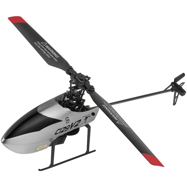 Elicopter cu telecomanda OMS C129 V2, 4 canale, mentinere a altitudinii, argintiu/negru, 320x250x85mm