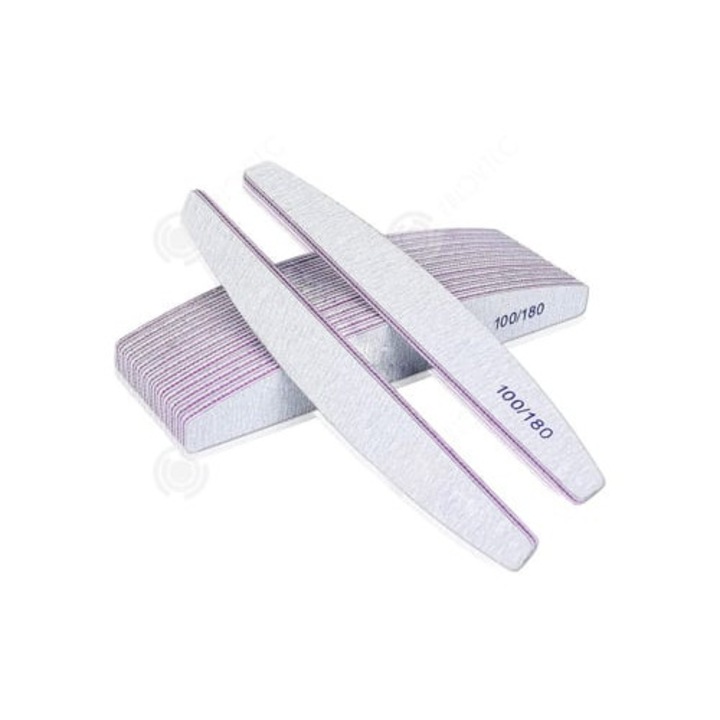 Set pile cosmetice Inn, 25 buc, reutilizabile, 100/180 grit