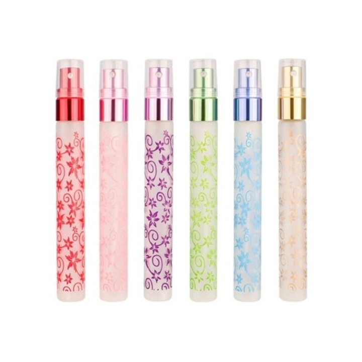 Set 6 sticle pentru parfum, 10 ml, Multicolor