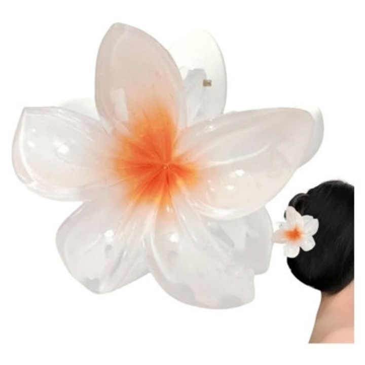 Agrafe de par cu flori, set de 2, non-alunecare, accesorii par