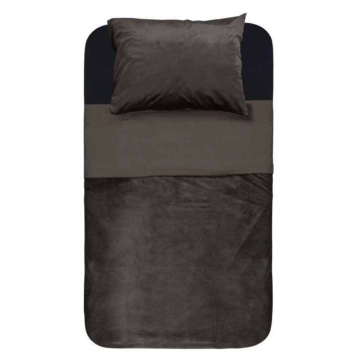 Ágyneműhuzat, Sleeptime, 1 személyes, Taupe, Mikroszálas, 140x220 cm