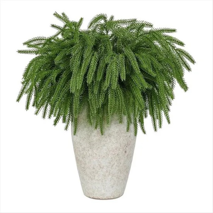 Set 8 ramuri artificiale de pin, 47cm, verde