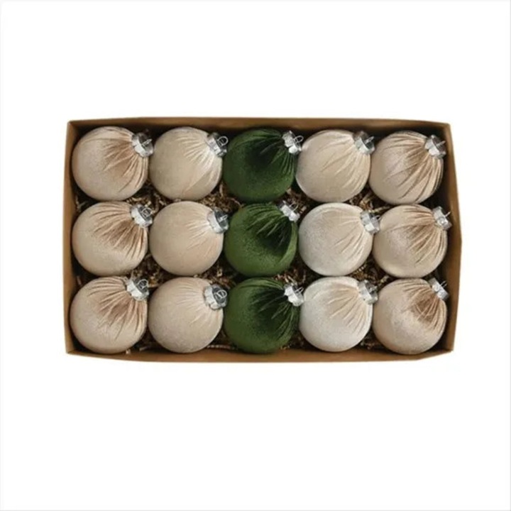 Globuri de Craciun, set de globuri pentru brad, multicolor