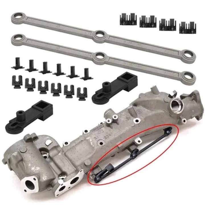 kit reparatie galerie admisie cu clapete de acceleratie pentru Mercedes OM642 320CDi