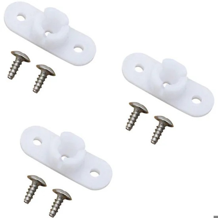 Kit clips faruri Land Rover Discovery 1 2 3 95-02, alb