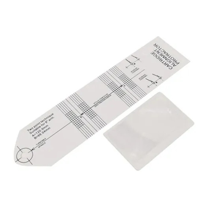 Instrument de aliniere a stilusului pentru cartuse de vinil