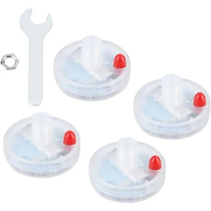 Set 4 Lanterne cu Energie Solara pentru Motocicleta, Bicicleta, Masina, LED Strobe