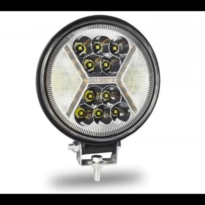 Set 2 Proiectoare LED 12V 132W, Faruri LED pentru motociclete si 4x4, lumina de ceata, lumina de lucru, lumina de marsarier