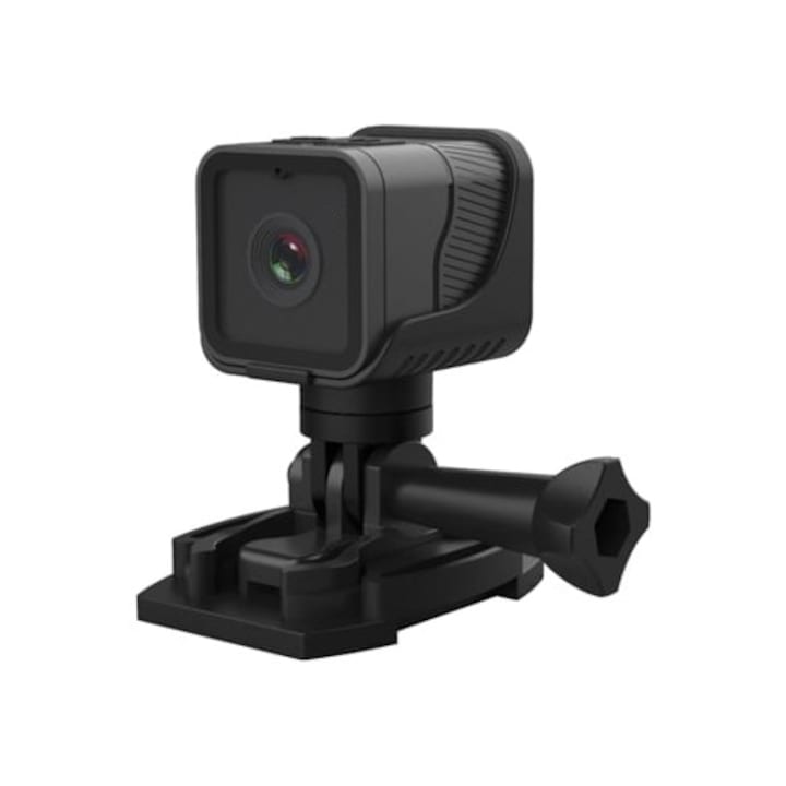 Camera video sport, 1080P, portabila, exterior, neagra, mini camera