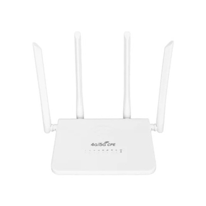 Vezeték nélküli router 4G LTE 300 Mbps, mobil hotspot, Alb