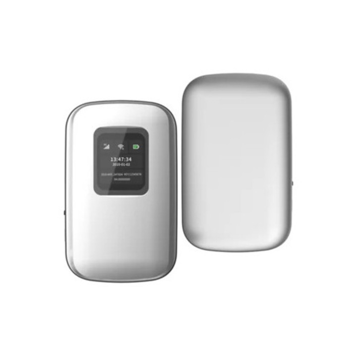 Hordozható mobil hotspot, globális wifi, akár 16 eszközt támogat, fehér