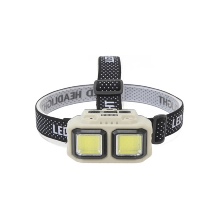 Lanterna LED reincarcabila cu senzor de miscare, multifunctionala, USB, cu afisaj de energie