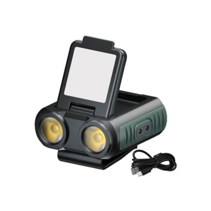 Lanterne cu clip, Lumina de noapte, Lumina de alergare, LED reincarcabil, pentru drumetii