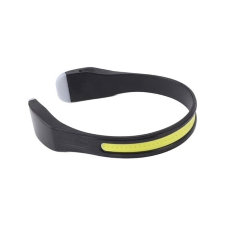 Lanterna frontala reincarcabila COB 2000 lumeni 4 moduri, neagra