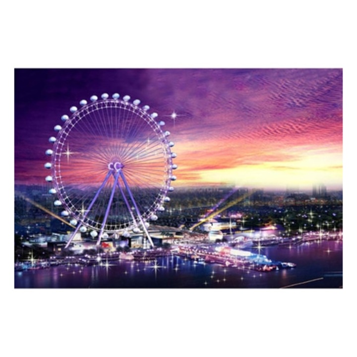 Пъзел Vivid Collection Hummingbird Garden, 1000 части, зелен