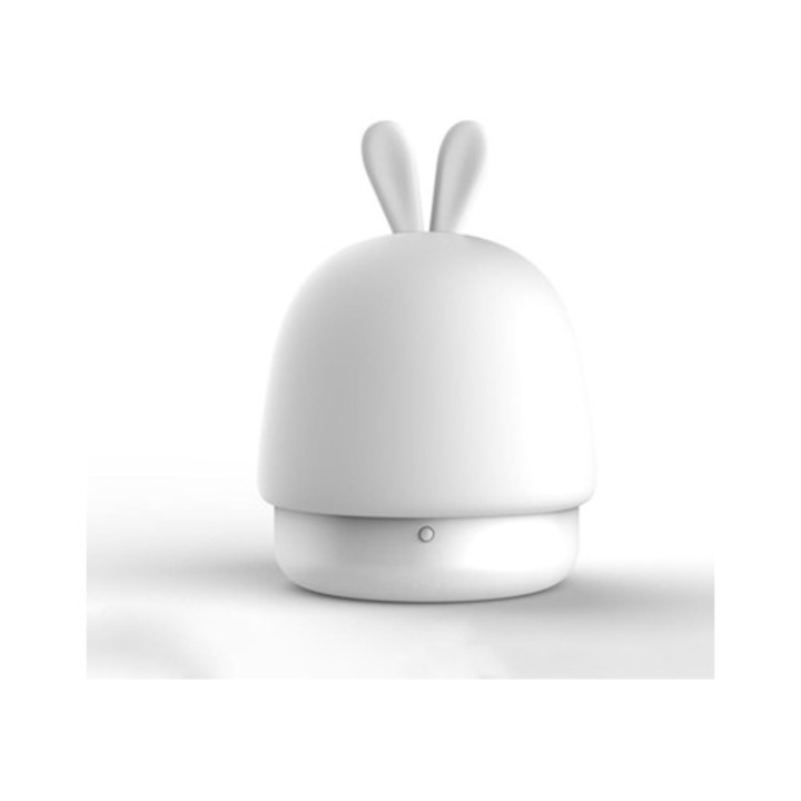 Hordozható szilikon LED éjjeli lámpa, hangulatlámpa, olvasólámpa, fehér