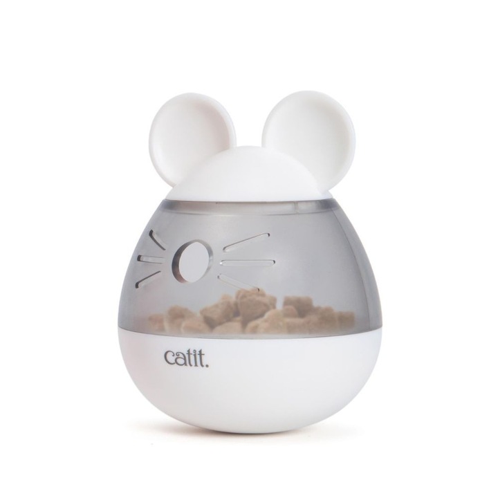 Jucarie Interactiva pentru Pisici – Soarece Wobble cu Dozator de Gustari