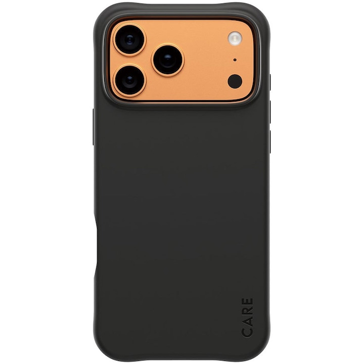 Husa Spate Silicon Care MagSafe PanzerGlass pentru iPhone 17 Pro Max CR29487 Negru
